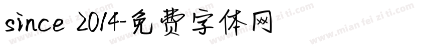 since 2014字体转换